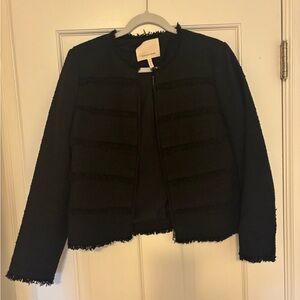 Rebecca Taylor Black Textured Blazer